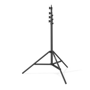 RAUBAY Soporte de Luz Negro de 3 Metros con Amortiguación de Aire, Soporte de Luz de Fotografía de Aluminio Resistente Ajustable, Trípode de Iluminación de Estudio - Product Image 1