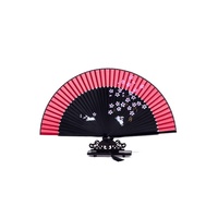 Éventail pliant rouge peint à la main DIY pour femmes, style classique chinois, danse du Nouvel An, style estival, éventail pliant ancien en bambou