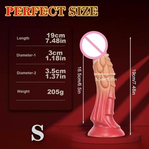 Neuer Weicher Flüssig-Silikon Monster-Tier Großer <span class=keywords><strong>Dildo</strong></span> Starker Saugnapf Masturbator Sexspielzeug für Frauen S-XL Größe - Product Image 2