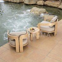 2026 Neues Luxuriöses Outdoor-Esszimmer-Set mit Gartensofa aus Teakholz, Komfortabel & Umweltfreundlich