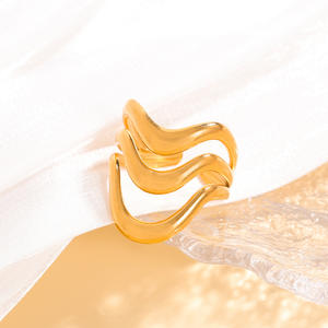 Anillo de Metal Moda Punk Apertura Irregular Anillo Ajustable Chica Joyería Regalo - Product Image 4