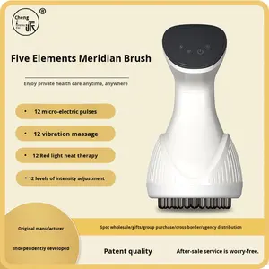 Cepillo Eléctrico de Mano con Luz Roja Anticelulitis, 12 Velocidades de Vibración, Gua Sha, Recargable por USB, para Adelgazar el Cuerpo y Masajear los Meridianos - Product Image 2