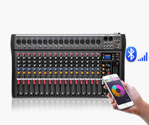 มิกเซอร์เสียงดิจิตอลแบบพกพา 6 แชนแนล ตัวเครื่องโลหะ พร้อมบลูทูธ USB XLR TRS อินพุต สำหรับงานแสดงสด - Product Image 2