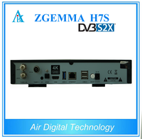 Decodificador de televisión por satélite 4K Ultra HD doble DVB s2x/S2 + DVB c/DVB T2 zgemma h7s compatible con CI Plus y CA
