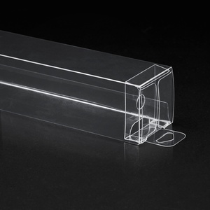 Tùy chỉnh Cube Hình chữ nhật hộp nhựa trong suốt in rõ ràng nhựa PVC hộp nhựa nhỏ Hộp Quà Tặng Bao bì với móc áo - Product Image 4