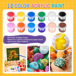 23Pcs Mini Vải Và Gỗ Tự Nhiên Giá Vẽ Thiết Lập Trẻ Em Nghệ Thuật Vẽ Tranh Hiển Thị Bảng Vải Giá Vẽ Thiết Lập Với Bảng Màu Sơn Bàn Chải - Product Image 4