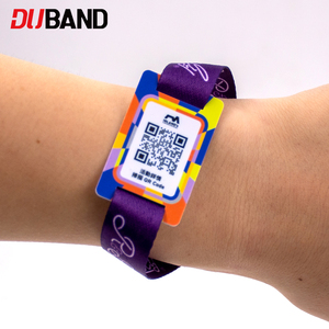 RFID-fähige Polyester-Armbänder mit individuellem gewebtem Logo für Großveranstaltungen, Crowd-Management, smarte Zugangssysteme und bargeldlose Systeme - Product Image 5