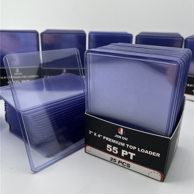 Rigid PVC Top-Loader 3"x4" Card Holder for Trading Sports and Gaming Cards AP-PT05 Toploader
