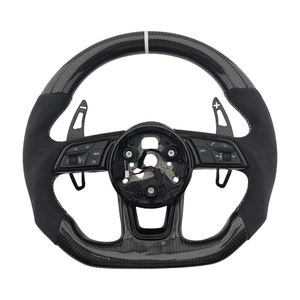Volante Deportivo Popular de Fibra de Carbono y Alcántara para Modelos Audi A3 A4 A4L A5 A7L A8 Q5 Q7 B9 A6 R8 - Product Image 1
