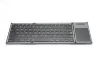 Clavier sans fil pliable universel rechargeable avec pavé tactile, mini clavier pour tablette, en stock