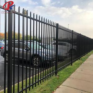 Nouvelle clôture de sécurité extérieure avec panneaux tubulaires en fer et aluminium <span class=keywords><strong>pour</strong></span> maison et jardin, portails d'allée en acier à cadre plastique - Product Image 3