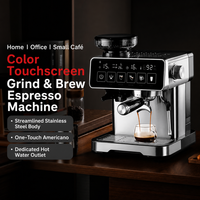 Máquina de Espresso Profesional Portátil de 20 Bares para el Hogar con Molinillo de Granos de Café, Función de Cappuccino, Uso en Hoteles, Personalizable de Fábrica