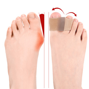 Séparateur d'orteils en fibre SEBS à double trou, correcteur d'<span class=keywords><strong>hallux</strong></span> <span class=keywords><strong>valgus</strong></span>, séparateur d'orteils chevauchants, dispositif <span class=keywords><strong>orthopédique</strong></span> d'alignement des orteils - Product Image 4