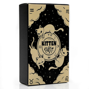 Baraja de Cartas de <span class=keywords><strong>Tarot</strong></span> y Oráculo con Esquinas Cuadradas y Borde Dorado Personalizado, Impresión de Logotipo Personalizado, Material de Papel, Empaque Plano - Product Image 4