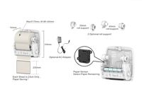 Distributeur automatique de papier essuie-tout compact à capteur Hygienekey à montage mural SL-850A
