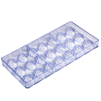 3D Kunststoff Schokoladen form Kürbis kopf Polycarbonat Form Molde de Poli carbonato Para Schokolade Backwerk zeuge