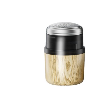 Mini <b>Electric</b> <b>Shaver</b> Wood Grain 6-Blade IPX7 Waterproof Rechargeable For Face Travel Home Use - Product Image 2