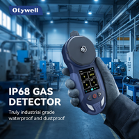 Détecteur de gaz portable 2-en-1 à pompe et aspiration avec écran couleur et chargement magnétique
