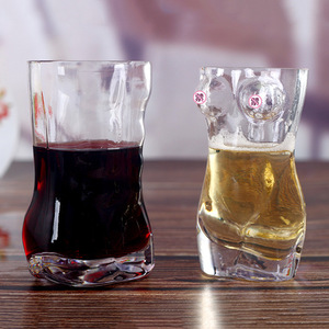 Vaso de cerveza transparente para mujer, vaso de vidrio artístico, novedad de <span class=keywords><strong>2022</strong></span> - Product Image 5