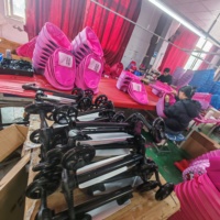 Yenilikçi 2'si 1 Arada Çocuk Scooter Bavulu, 19 İnç Katlanabilir Sert Kabuklu Valiz Scooter, Sevimli Çizgi Film Figürlü Binilebilir Seyahat Çantası