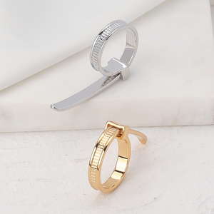 Craft Wolf Stylish Special Design Jewelry Elander Shape Couple Finger <strong>Rings</strong> - Product Image 3