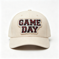 Nouvelle Écusson Brodé 3D Personnalisé en Gros pour Vêtements et Chapeaux, Motif Léopard, Lettres pour Équipes Sportives Universitaires, Idéal Jour de Match