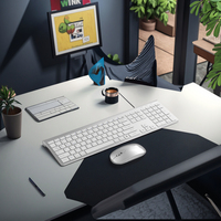 Combo de ratón y teclado inalámbrico de alta velocidad, rango de 10m, LED diseño delgado, teclas duraderas para Windows, Mac, Android, para juegos de negocios