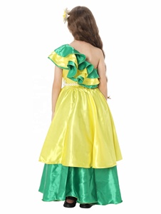 <span class=keywords><strong>Disfraz</strong></span> Étnico Especial para Cosplay, Carnaval de Brasil, Multicolor, 100% Poliéster, Trajes para Actuaciones Infantiles - Product Image 4