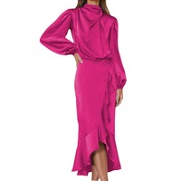 Robe à volants lâche vêtements d'hiver pour femmes robes décontractées femmes robes de cocktail d'été vêtements pour femmes élégant sexy