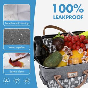 <b>Lunch</b> Bag for Women <b>Insulated</b> <b>Lunch</b> <b>Box</b> Leakproof Lunchbox for Adult Work - Product Image 4