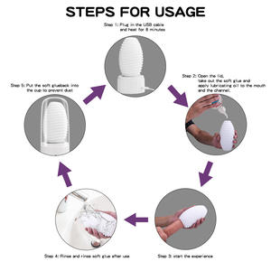 Mannelijke Masturbatie Speelgoed Realistische Getextureerde Cup Met Verwarmingsstaaf Herbruikbare Siliconen Pocket Pussy <span class=keywords><strong>Warming</strong></span> Mannelijke <span class=keywords><strong>Masturbator</strong></span> Voor Man - Product Image 5