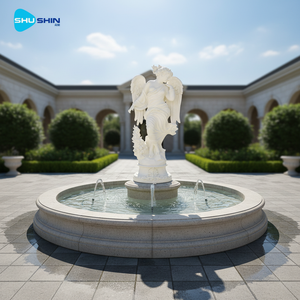 Statua di Angelo in Marmo Bianco Lucidato a Mano di Alta Qualità <span class=keywords><strong>per</strong></span> Decorazione Giardino Esterno Personalizzata dalla Fabbrica in Vendita - Product Image 5