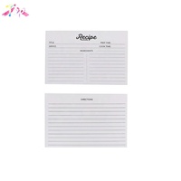 Impression de logo personnalisé, cartes de recettes de cuisine, impression recto-verso noire, 4x6 pouces, avec votre propre design