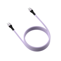 Câble de charge rapide magnétique USB-C vers Type-C PD 60W/100W 3A de 1 m avec blindage tressé et conducteur en cuivre pur