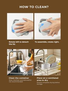 Conteneur de stockage hermétique en plastique pour aliments, riz, céréales, distributeur, boîte de rangement de cuisine, organisateur de farine et de sucre, boîte de garde-manger en gros - Product Image 3