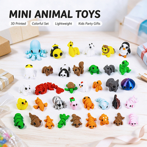 Mini Statues d'Animaux Imprimées en 3D avec Articulations Mobiles, Figurines Réalistes à Collectionner pour Adultes, Décoration de Bureau à Domicile - Product Image 5