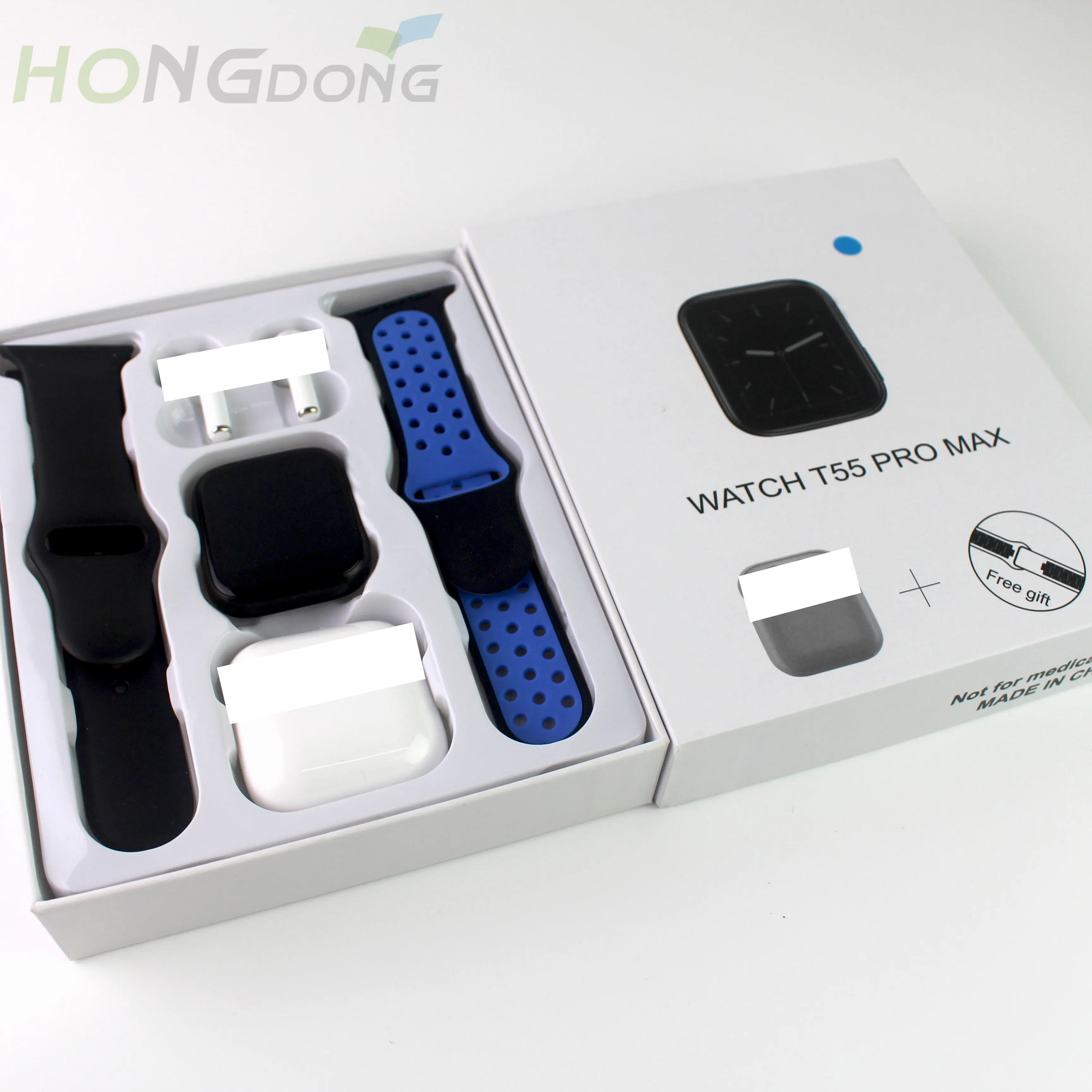 2022 The New Listing T55 PRO MAX Series 7 Smart Watch Reloj Inteligente Waterproof Smartwatch with Headphones Headsets Earbuds