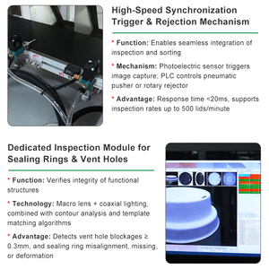 Machine d'inspection optique automatique de circuits imprimés (<span class=keywords><strong>AOI</strong></span>) en ligne avec une vitesse de 300 pièces/min et une précision de 0,01 mm pour la ligne SMT - Product Image 6