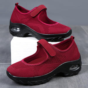 Baskets compensées à talons hauts pour femmes baskets à la mode à lacets - Product Image 4