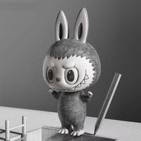 Monstre Géant Authentique pour Labubu PVC 400% 1000% Croquis Personnage d'Anime Mode Décoration de Bureau Noël Anniversaire Mystère