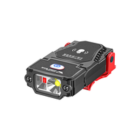 Mini Linterna Frontal LED con Sensor, Luz de Clip para Gorra, Linterna de Pesca, DC24V, Recargable por USB, Ajustable, para Camping, ABS, Regulable, 12 Horas de Duración