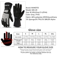 Gants de moto d'hiver imperméables Gant Moto Warm Men Full Finger Moto Gloves Touch Screen Guantes Motorbike Riding Gloves