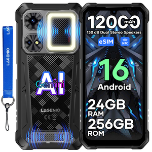 Lagenio RHINO 1 Pro สมาร์ทโฟนสุดแกร่ง esim + SIM 12000mAh 33W ชาร์จเร็ว64MP กล้อง8 + 256GB Android 16 - Product Image 3