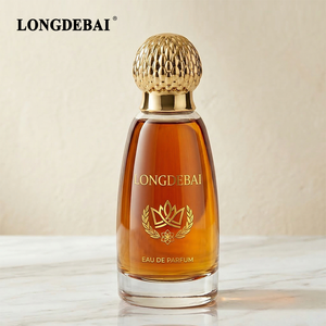 Nuevo Diseño Personalizado de Botellas de Perfume Vacías con Cierre a Presión, 30ml 50ml 100ml, Botellas de Perfume Redondas de Vidrio Transparente con Tapas de Plástico - Product Image 3
