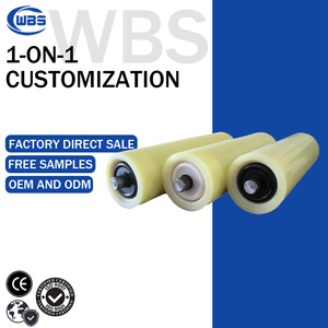 Rouleau de convoyeur tampon en nylon non alimenté en polyéthylène à haut poids moléculaire pour ceinture non métallique pour utilisation en usine de fabrication - Product Image 1