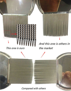 Peines Profesionales de Acero Inoxidable para Eliminar Piojos y Liendres de la Cabeza, Peine para Perros para Eliminar Piojos y Liendres del Pelo - Product Image 3