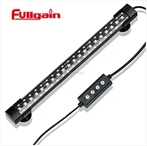 Fullgain 6w - 16w 7色自动开日出日光月光可调定时器亮度潜水油箱灯水族箱灯条