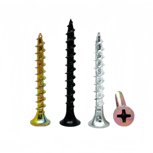 Personalizado 100 unids/caja 6x1 ''CRS Chapado en Zinc C1022 rosca gruesa <span class=keywords><strong>tornillo</strong></span> de madera autorroscante para paneles de yeso para el mercado de Chile - Product Image 2