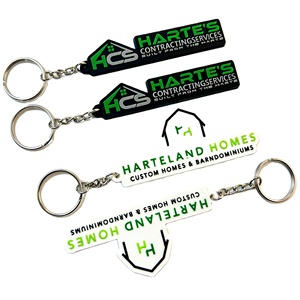Customizable Soft PVC <b>Key</b> <b>Chains</b> Personalized Logo Keychains Business Personal Gift Soft Rubber Promotional Carabiners Souvenir - Product Image 1