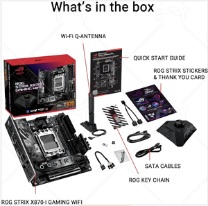 Tarjeta Madre para Juegos ASU ROG STRIX X870-I con WiFi, Socket <span class=keywords><strong>AM5</strong></span> para AMD, para CPU de las Series 9000/8000/7000, Doble Canal DDR5, Nueva - Product Image 2
